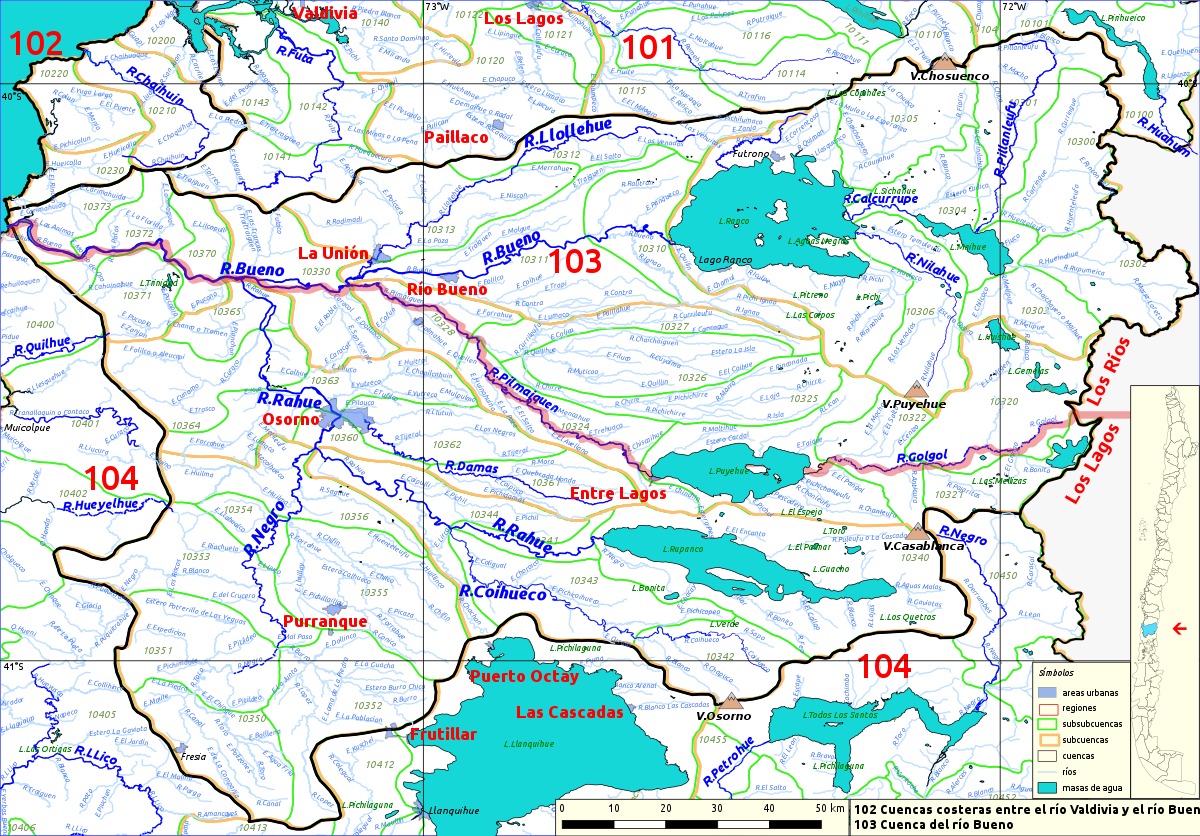 Situación cuencas hidrológicas zona sur